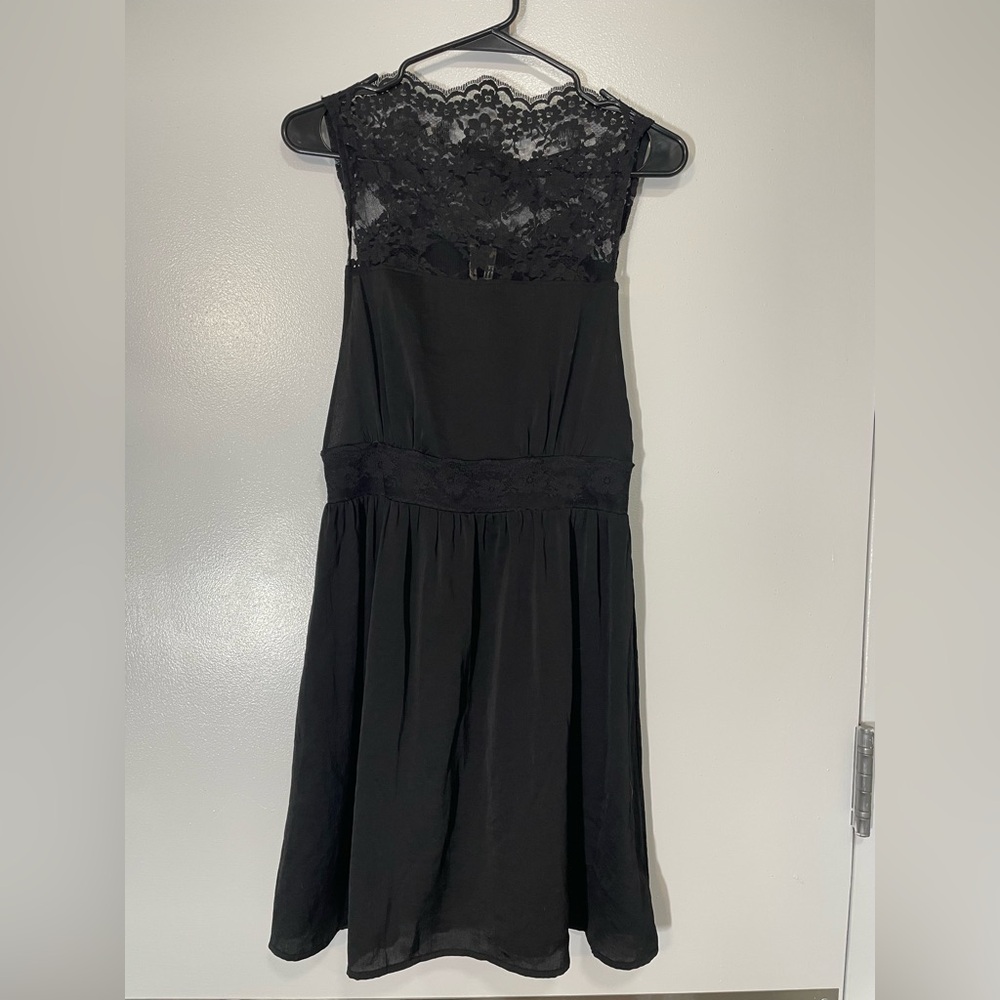 Free People Black Sleeveless A-Line Dress